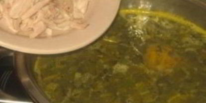 Шаг 9: щей из щавеля с курицей