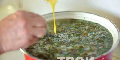 Шаг 7: щей из щавеля