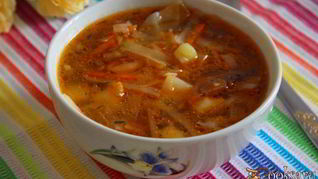 Рецепт Щей из свежей капусты с баклажанами