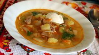 Рецепт Щей из свежей капусты с репой