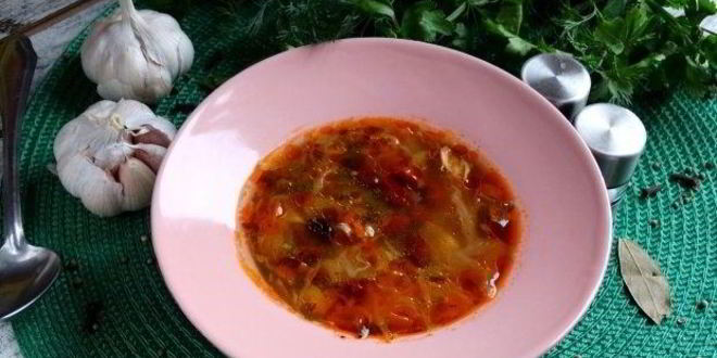 Рецепт щей с консервированной фасолью