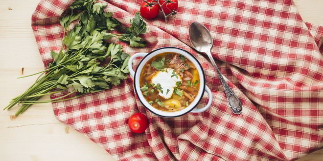 Рецепт щей с опятами