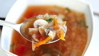 Рецепт Щей с шампиньонами и мясом