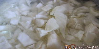 Шаг 2: щей со шпинатом и шампиньонами