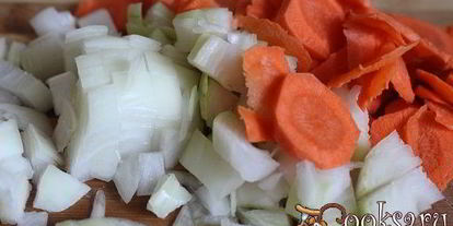 Шаг 3: щей со шпинатом и шампиньонами