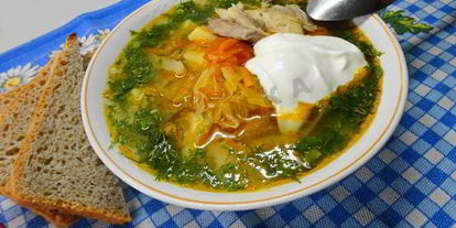 Шаг 12: вкусных щей с курицей из свежей капусты