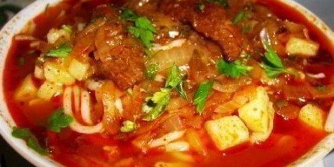 Рецепт густого супа шурпа с говядиной