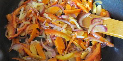 Шаг 5: коурмы шурпа, жареная