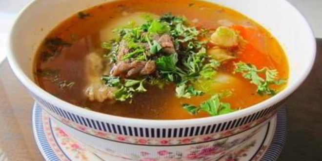 Рецепт Шурпы из говядины с нутом
