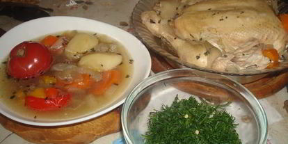 Шаг 19: шурпы из петуха