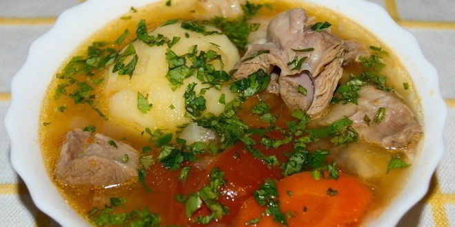 Рецепт шурпы кайнатма