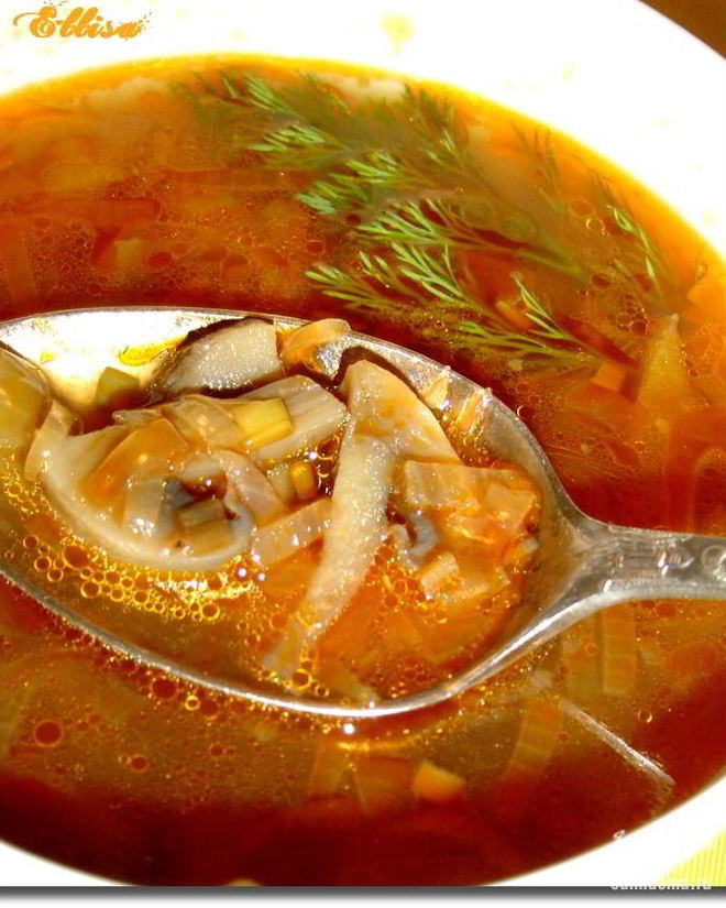 Рецепт грибной солянки