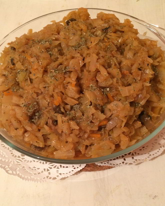 Рецепт солянки из капусты с грибами