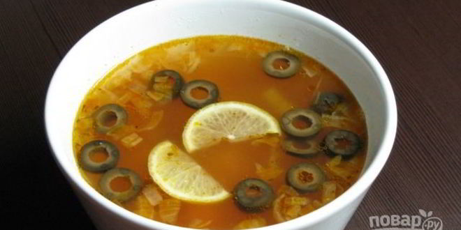 Рецепт солянки из колбасы