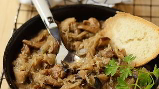 Рецепт Солянки из квашеной капусты с грибами