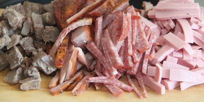 Шаг 2: солянки мясной сборной