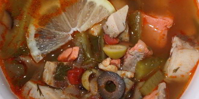 Рецепт солянки рыбной сборной