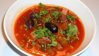 Рецепт Солянки с курицей в мультиварке