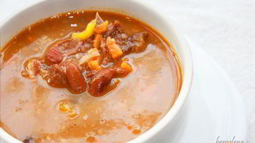 Рецепт Супа из баранины с красной фасолью