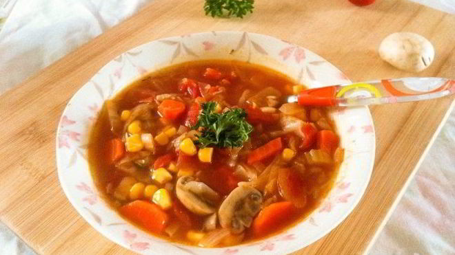 Рецепт Супа из овощей и грибов