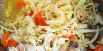 Шаг 3: супа из овощей и грибов