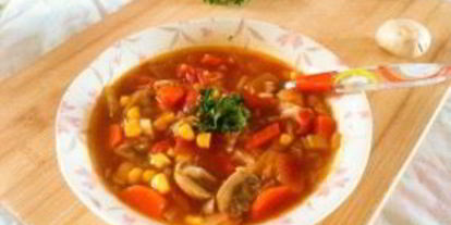 Шаг 5: супа из овощей и грибов