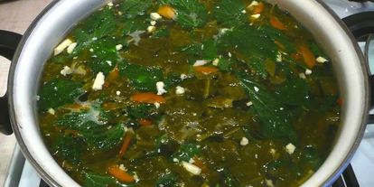 Шаг 7: супа из щавеля и крапивы с яйцом