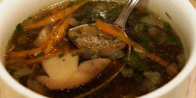 Рецепт супа из свежих подберезовиков