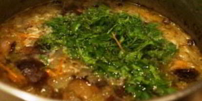 Шаг 3: супа из свежих подберезовиков