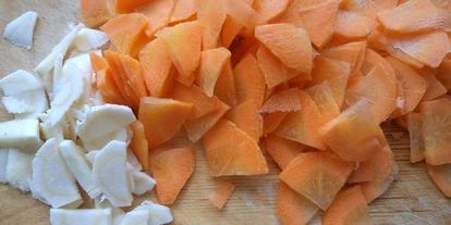 Шаг 1: супа из тыквы с нутом и чечевицей