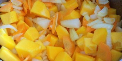 Шаг 3: супа из тыквы с нутом и чечевицей