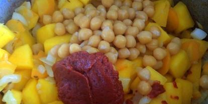 Шаг 4: супа из тыквы с нутом и чечевицей