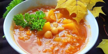 Шаг 5: супа из тыквы с нутом и чечевицей