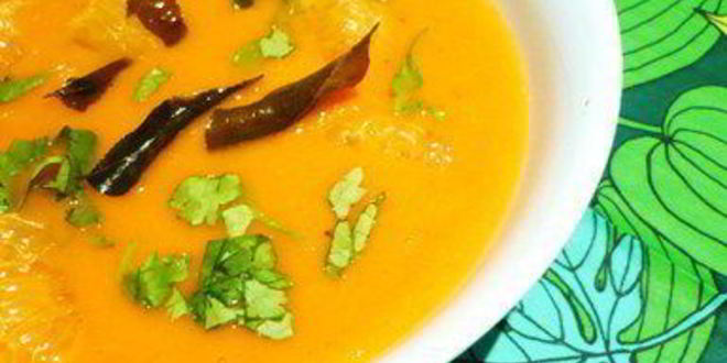 Рецепт супа из запеченных помидоров с мандаринами