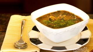 Рецепт Грузинского пряного супа Харчо