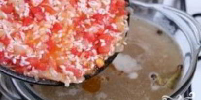 Шаг 7: харчо с рисом