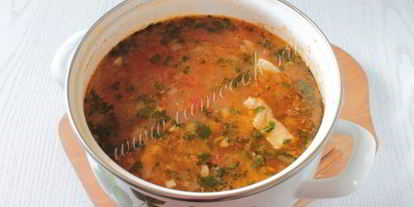 Шаг 6: супа харчо из свинины