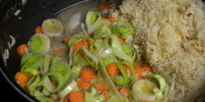 Шаг 1: супа куриного с зеленым горошком