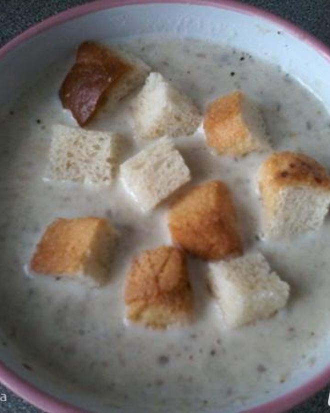 Рецепт грибного супа-пюре декабрьского вечер