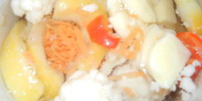 Шаг 1: курицы с овощами-суп пюре