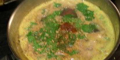 Шаг 2: нежного супа-пюре биск из овощей и каштанов