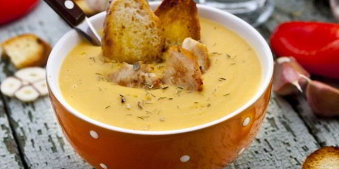Рецепт сливочного супа-пюре с курицей