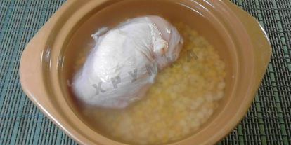 Шаг 1: супа пюре гороховый с курицей