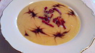 Рецепт Супа-пюре из айвы с бальзамическим уксусом