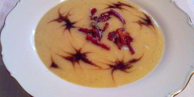 Рецепт супа-пюре из айвы с бальзамическим уксусом
