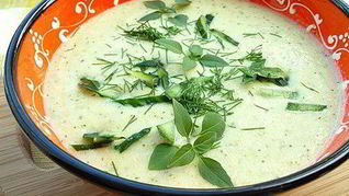 Рецепт Супа-пюре из кабачков и зеленой фасоли
