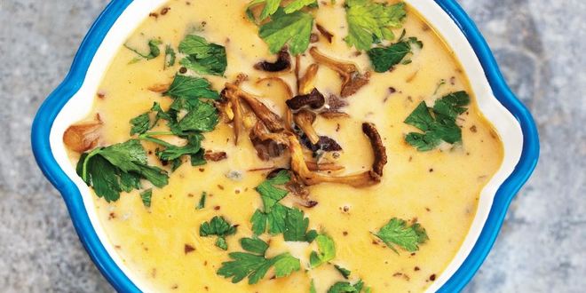 Рецепт супа пюре из лисичек