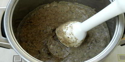 Шаг 2: супа-пюре из шампиньонов