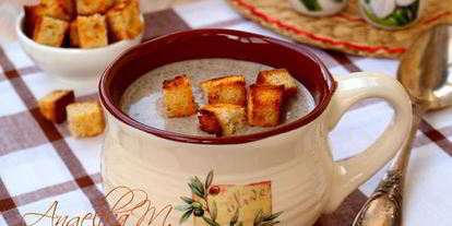 Шаг 5: супа-пюре из шампиньонов