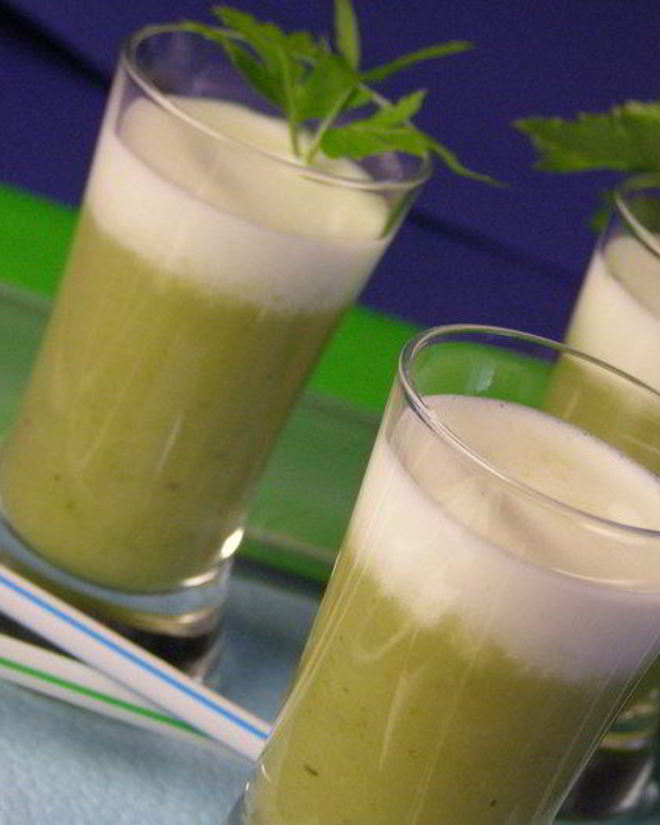 Рецепт супа-пюре из цукини с мятой